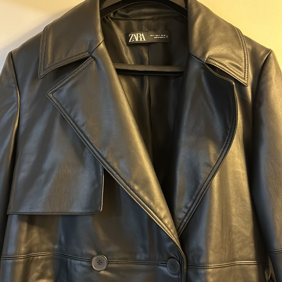 Zara faux leather coat - Picture 2 of 6